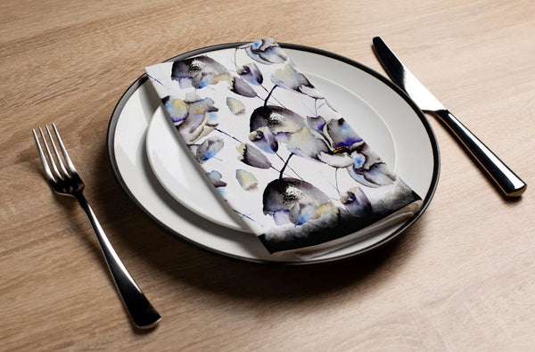 Ink Floral Guest Towel Napkin