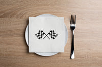 Race Flags Cocktail Napkins