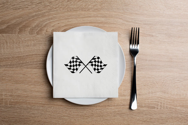 Race Flags Cocktail Napkins