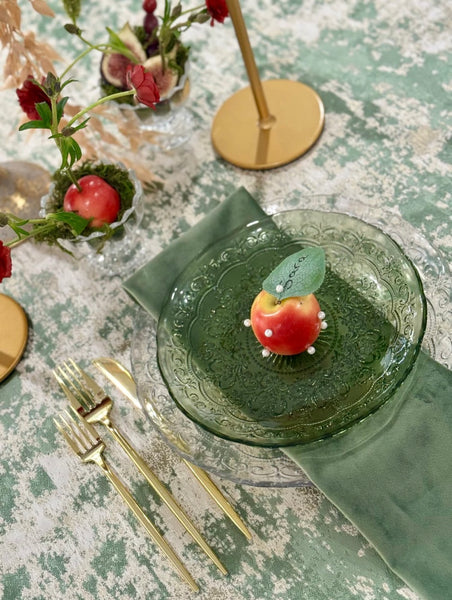 Green Crystal Tablecloth