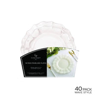 Pearl Wave Plastic Plate Set
