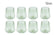Ribbed Green Tumblers 12 oz Cups