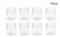 Ribbed Clear Tumblers 12 oz Cups