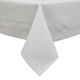 Basketweave Lined Lace Tablecloth