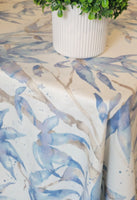 Wildflower Blue Tablecloth