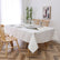 White Houndstooth Tablecloth