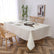 White/Gold Houndstooth Tablecloth