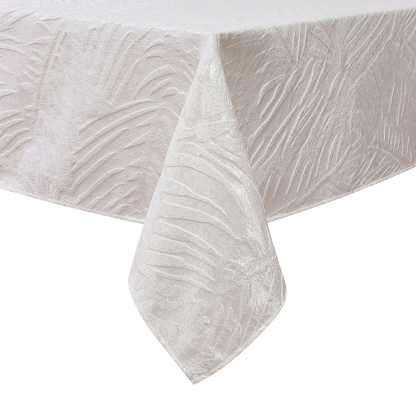 White Leaves Tablecloth