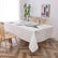 White Leaves Tablecloth