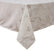 Stormy White Gold Velvet Tablecloth
