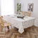Stormy White Gold Velvet Tablecloth