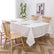 Gold/Silver Circles Linen Tablecloth