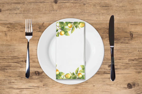 Watercolor Apple Guest Towel Napkin