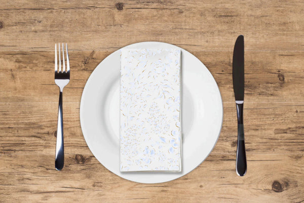 Icy Floral Guest Towel Napkin