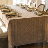 Velvet Cable in Cashew Tablecloth