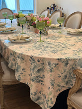 Blue/Green Nude Floral Tablecloth