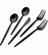 Solid Black Cutlery