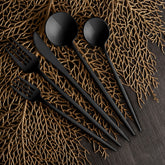 Solid Black Cutlery