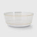 Clear - Gold Round Plastic Bowl