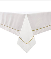 Gold Hem Tablecloth