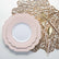 Scalloped Blush - Gold Plastic Plates