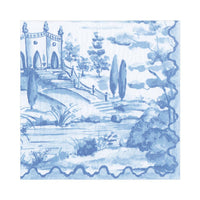 Tuscan Blue Toile Dinner Napkin