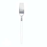 Clear - Silver Plastic Cutlery Set