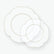 Scalloped Clear - Gold Plastic Plates