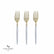 Clear - Gold Mini Fork Set