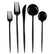 Solid Black Cutlery