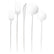 Solid White Cutlery