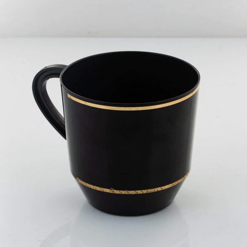 Black - Gold 12.5 oz Teacups